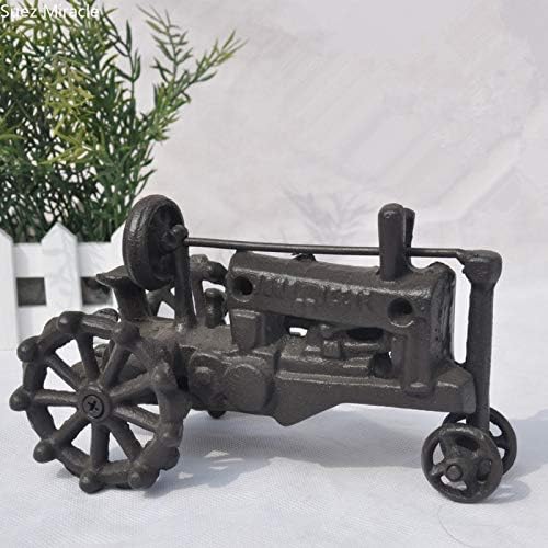 ZAMTAC Cast Iron Tractor Decorations Balcony Living Room Bedroom Decoration Crafts Creative Home Decor
