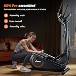 MERACH Elliptical Machine, Elliptical Exercise Machine for Home with Hyper-Quiet Magnetic Drive System, Elliptical Training Machines with18.5IN Stride, Automatic Resistance, 400lbs Capacity - Image 5