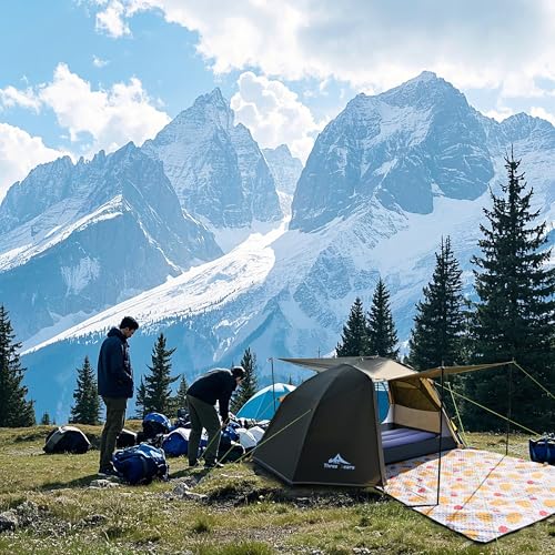 Carpa para 4 personas Three Bears mochila impermeable miniatura 2