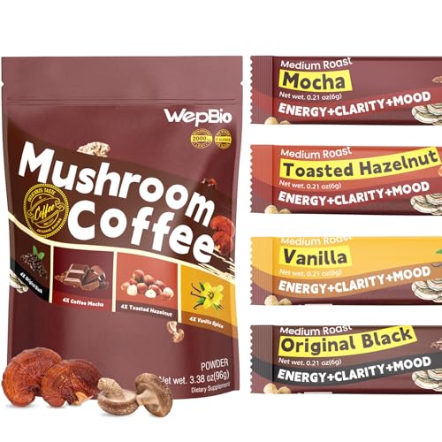 WepBio 11-in-1 Mushroom Coffee Packets