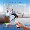 ASAKUKI 500ml Premium Essential Oil Diffuser with Remote Control, 5 in 1 Ultrasonic Aromatherapy Fragrant Oil Humidifier Vaporizer, Timer and Auto-Off Switch (White) #4