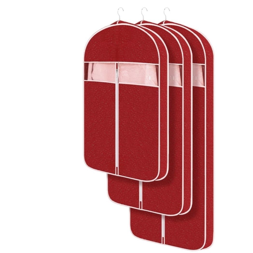 Kleiderhülle Kleidersack Kleidersäcke 3er-Pack Kleidersäcke Für Die Reise, Robuster Kleidersack Für Die Aufbewahrung Im Kleiderschrank, Hängende Reise-Kleidersäcke Anzugsack Anzugtasche (Color : D,