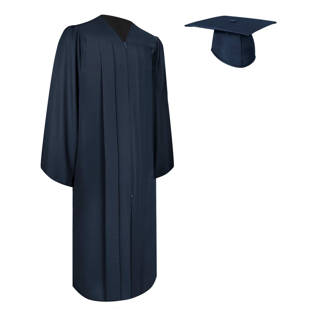 Endea Graduation Matte Cap and Gown - Unisex Adults - Multiple Colors