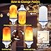 CPPSLEE Upgraded LED Flame Light Bulbs, 4 Modes Flickering Light Bulbs, E26 Base Fire Flame Bulb for Halloween Decorations Outdoor, Christmas Lights Patio Indoor Home Decor (Yellow, 1 Pack)