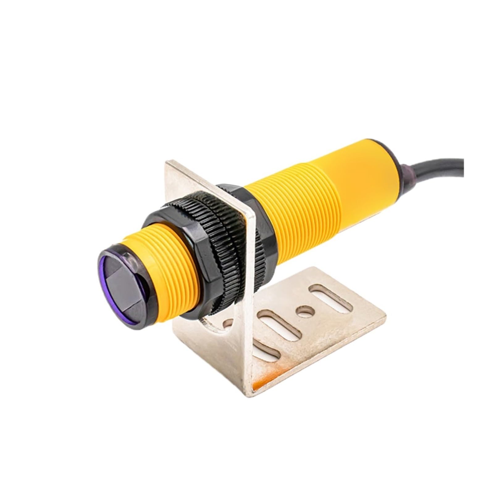 JJKKOZVQF Photoelectric switch sensor M18 10cm 30cm 10 to 30V DC diffuse reflection Proximity switch sensor(Sn10cm NPN NO)