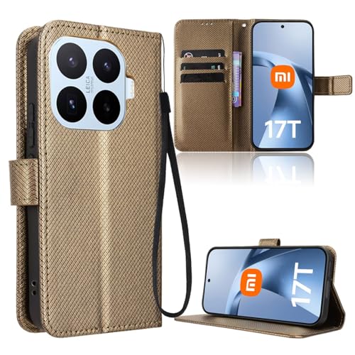 Xiaomi 17T �p �P�[�X �蒠�^ YAJOJO ���z�^�J�o�[ �X�}�z�P�[�X �J�[�h���[ �X�^���h�@�\ �}�O�l�b�g�J�� �ϏՌ� �����Y�ی� ���烌�U�[�[ + TPU�P�[�X �v�̎��� ��ʃ����Y�ی� �����h�~ �S�ʕی�J�o�[ �g�уJ�o�[ �w��h�~ KY