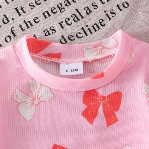 Baby Girl Clothes Toddler Summer Outfits Cute Bow Print T-Shirt + Shorts 2pcs Set 6 Months-5 Years Old4