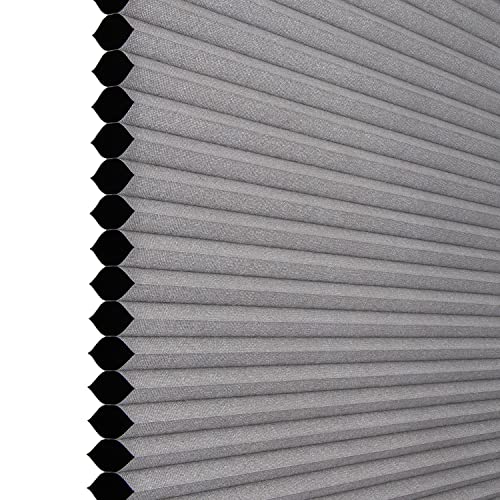 Chicology Cellular Shades, Top Down Bottom Up Shades, Custom Blinds For Windows, Window Shades For Home, Blackout Shades, Window Coverings, Cellular Blinds,Dark Grey (Blackout), 69.5" W X 84" H #TOP7