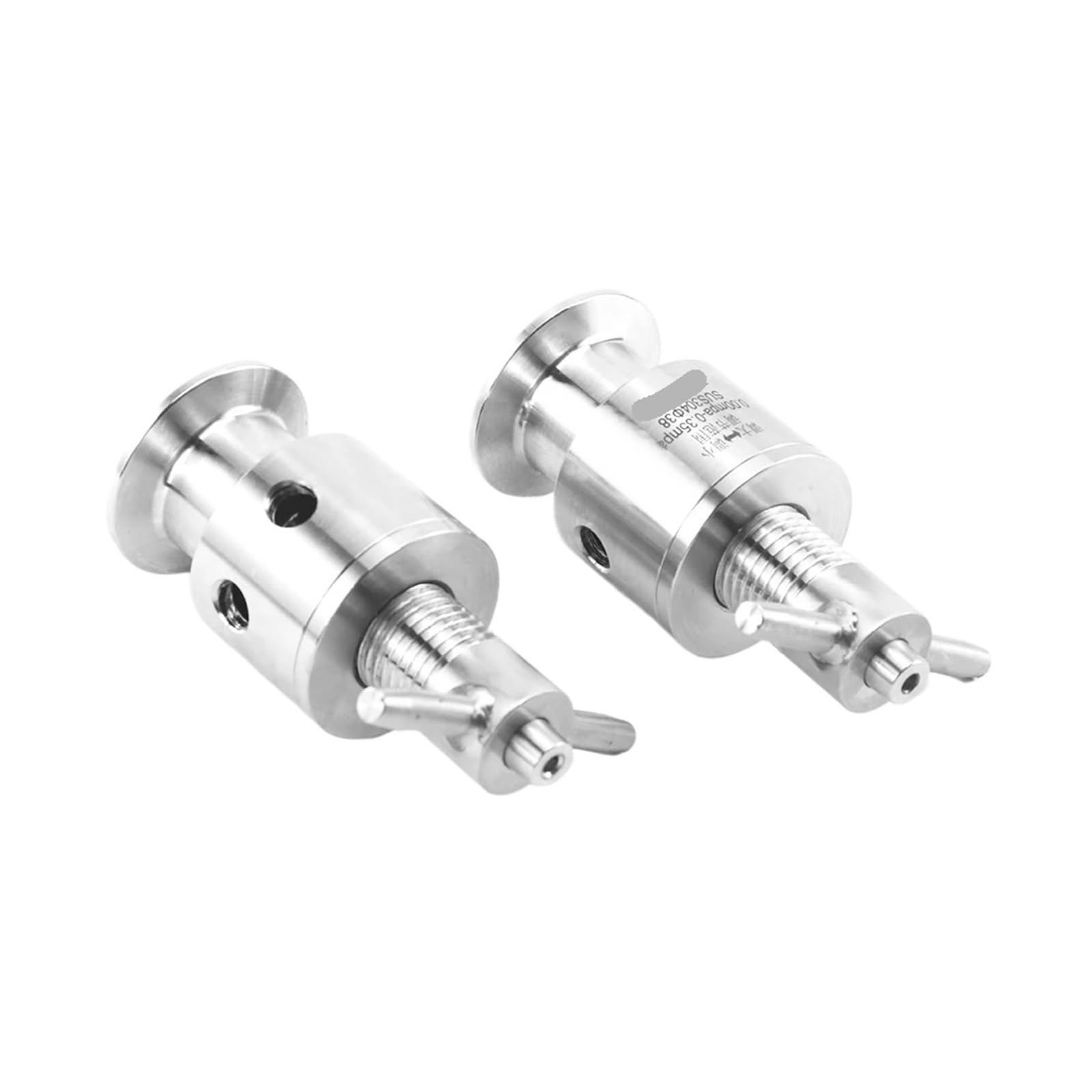 Válvula de seguridad de alivio de presión ajustable, SUS 304 Tri Clamp de 1,5", casquillo de 50,5 mm de diámetro exterior, 0-3,5 bar, válvula de ventilación de escape
