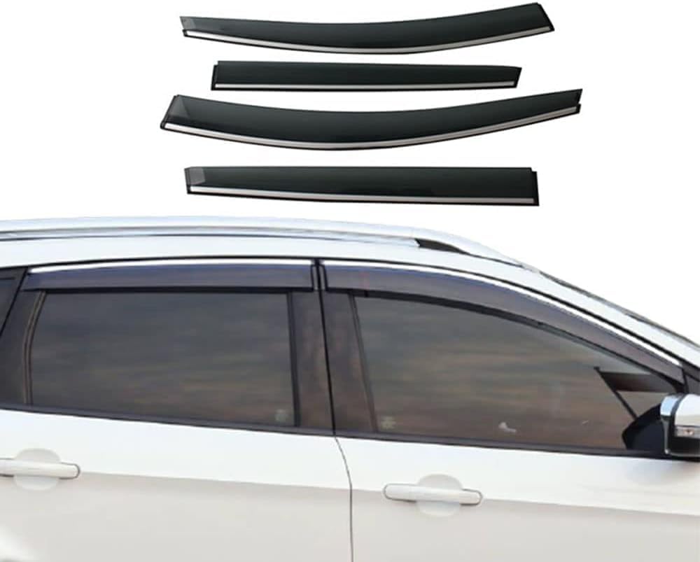 PANXUC Car Wind Deflectors for Ford Kuga Escape 2013-2019, Side Window Wind Rain Deflector Window Visor Sun Rain Guard Smoke Guards