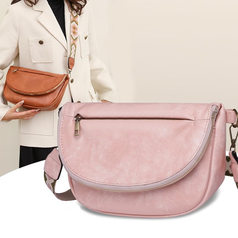 Image of Crossbody Bags For Women Trendy, Vegan Leather Hobo Handbag Shoulder Purse For Ladies with Adjustable Strap