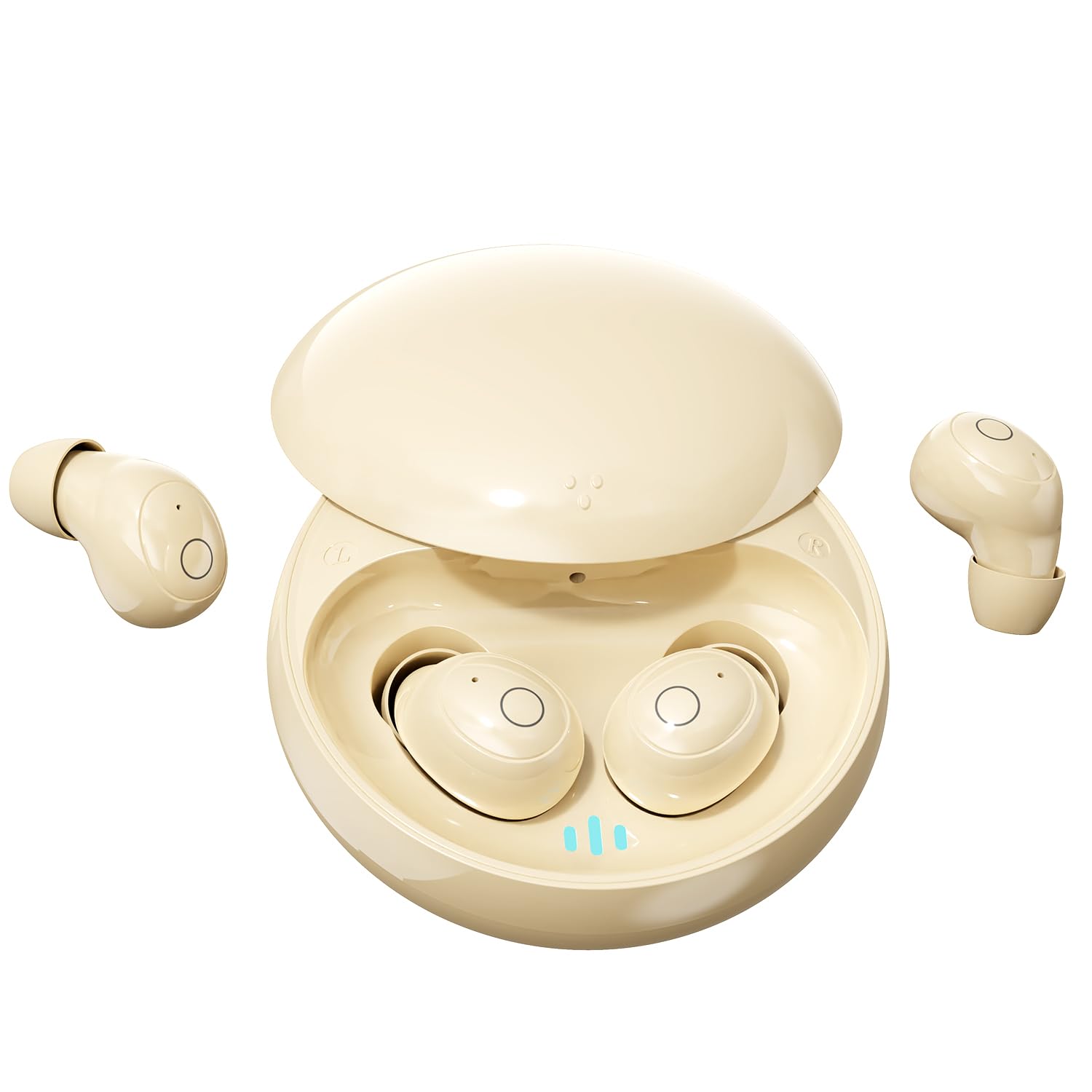 Mini auriculares invisibles para dormir de lado, auriculares inalámbricos con cancelación de ruido Bluetooth 5.4 con batería de larga duración, diseño apto para dormir, comodidad durante toda la noche