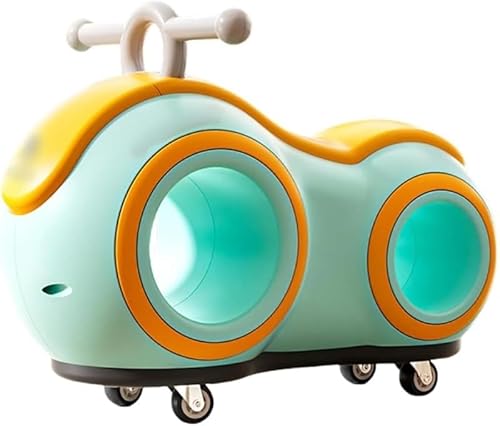 Rutexc 子供用乗用玩具 ペダルなしスクーター バランスカー レトロ風ピーナッツカー 三輪車 赤ちゃん用 ピンク・グリーン