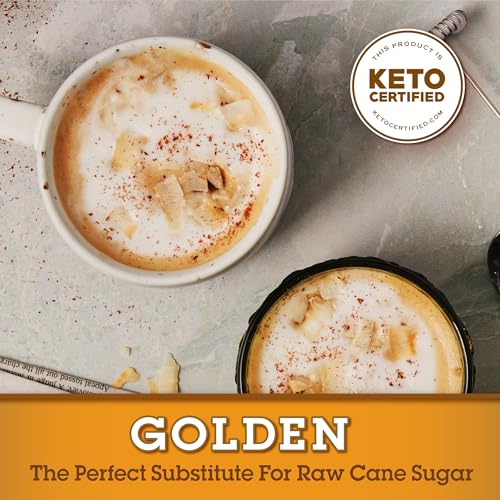 MONK FRUIT IN THE RAW, Golden 16 oz Baker's Bag, Pack of 1, Natural Monk Fruit Sweetener w/Erythritol, Sugar-Free