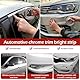 Chrom Zierleiste Auto Chromleiste, 5M Silber Zierleisten Selbstklebend Universal Chromzierleiste für Auto Karosserie Fenster Außen Dekoration (10 mm)