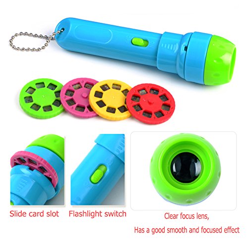 XLKJ Quattro bambini Storie classiche Proiettore Torcia storia Storie proiettore Giocattoli con 32 scene per bambini Bambino Teen giocando - Image 6