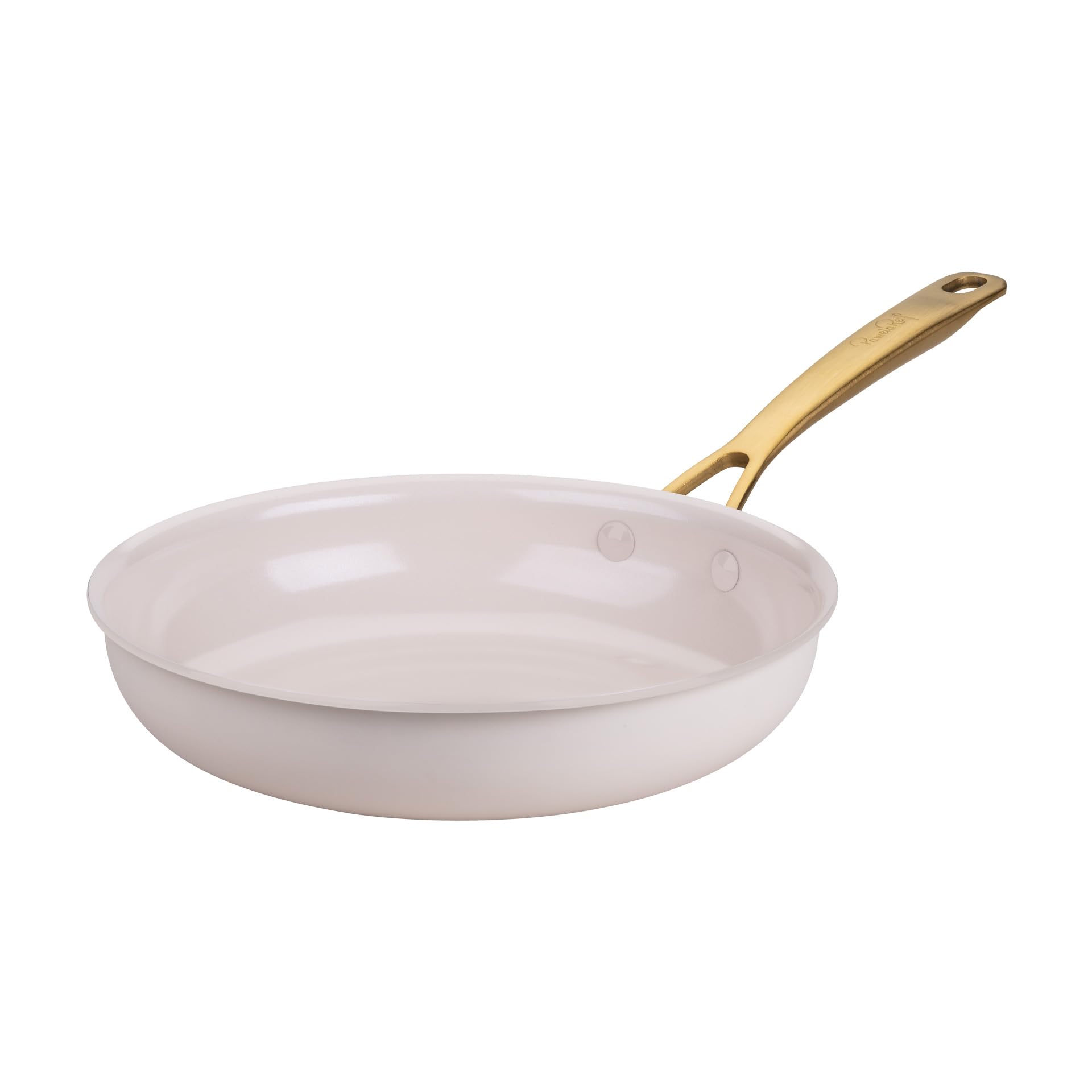 Fackelmann x Pamela Reif Bratpfanne Ø 24 cm – aus recyceltem Aluminium mit PFAS-freier keramischer Beschichtung, für alle Herdarten geeignet, Pastell-Beige