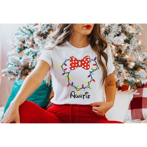 Personalized Family Christmas Light Shirts, Personalized Christmas 2025 Family Tees, Holiday Lights Family Shirts, Christmas Crew, Matching Christmas Shirts2