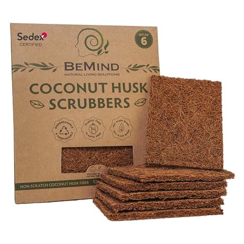 Coconut Scrubber (6) - Eco Friendly Dish Scrubber