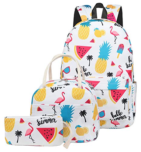 pineapple backpack and lunch box