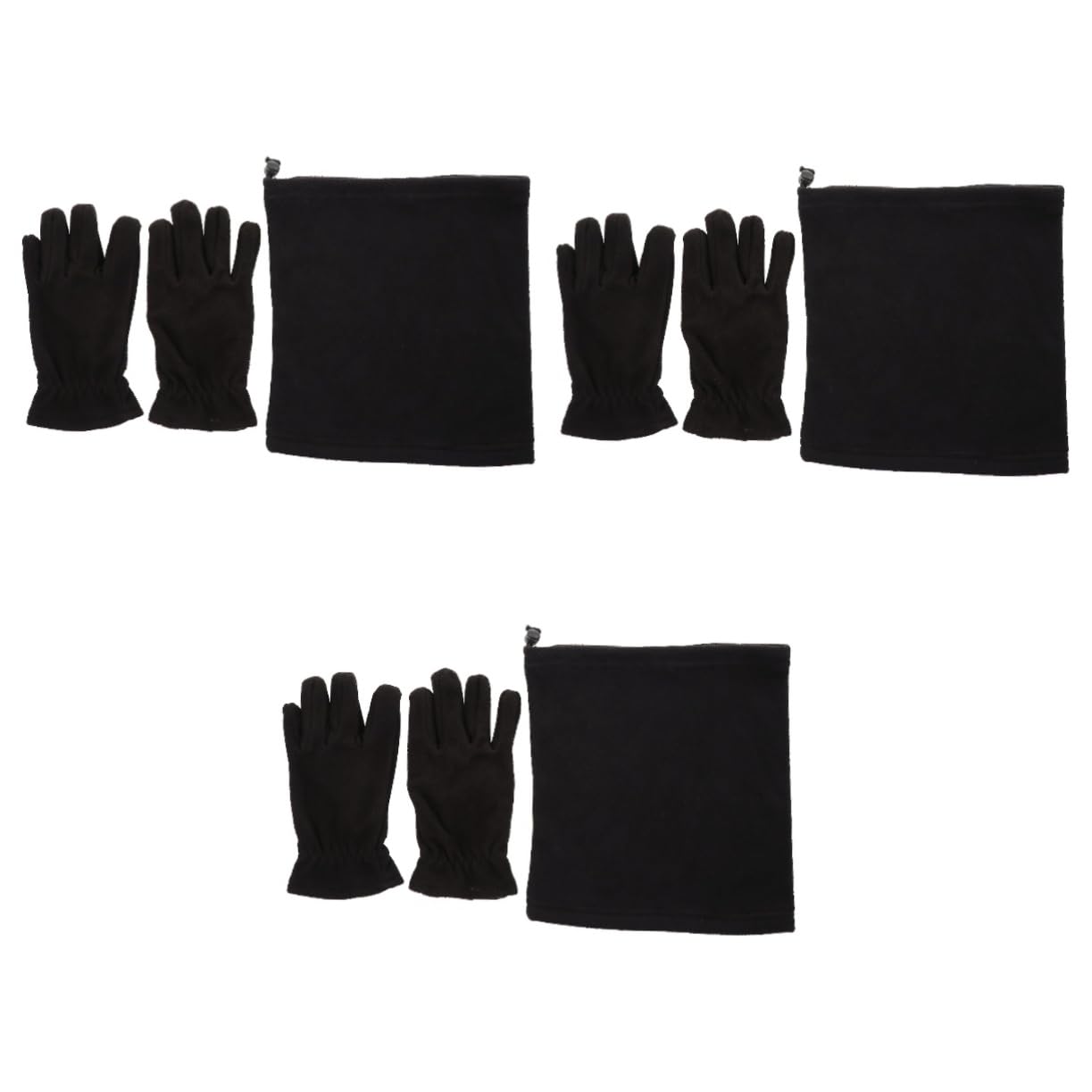 FRCOLOR 1 Set Fleece Warm Hat Gloves for Wind Resistance Durable Material Versatile and Comfortable Design for Outdoor Activities