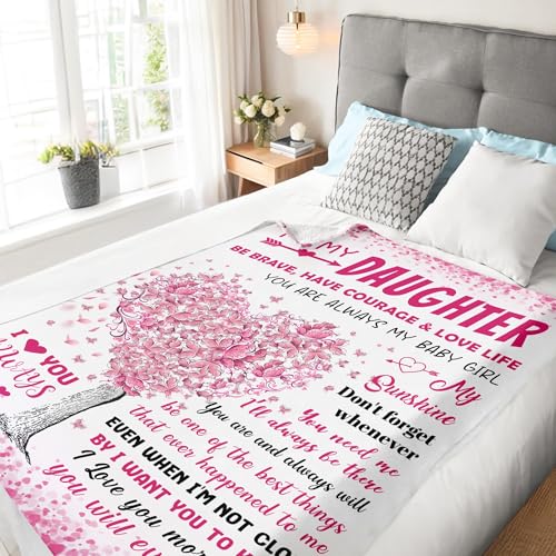 Daughter Gifts from Mom Dad - to My Daughter Blanket - Daughters Birthday Gifts - Christmas Mothers Day Graduation Valentines Day Gift for Daughter's - Best Daughters Ever Gifts - 50"X 60"4