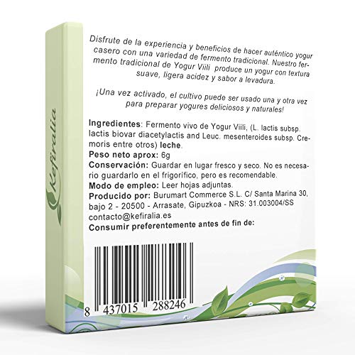 Miniatura 2 de Fermento De Yogur Viili Reusable De Forma Ilimitada Instrucciones Recetas Ayuda Y Asesoramiento En Español - Kefiralia