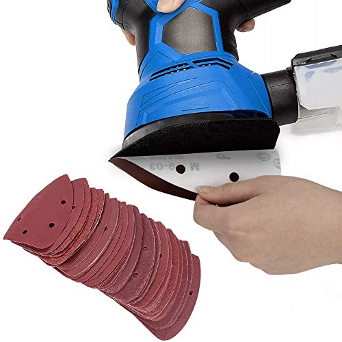 Triangoli Abrasivi, 80 Pezzi Carta Vetrata con 5