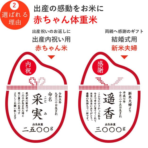 大米米穀店 コシヒカリ はんなり赤ちゃん米サムネイル5