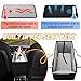 Portable Dog Car Seat for Small Dogs - Pet Booster Seat with Safety Leash, Adjustable Straps, Washable Cushion & Storage Pocket - Center Console Puppy Car Seat for Travel - Black