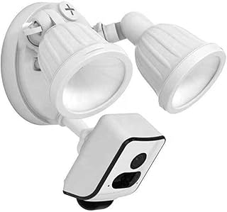 GUSAJ Floodlight Camera Floodlight Camera Home Security WiFi Camera With HD Live Streaming Motion Sensor Two-Way Talk