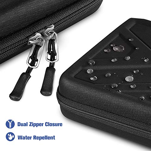 Sithon Portfolio Sleeve Case For 11-Inch Ipad Pro M2 M1 (4Th/3Rd/2Nd/1St Gen) 2022-2018, 10.9" Ipad Air 5/4Th Gen, 10.9"/10.2" Ipad 10/9Th Gen, Shock Absorption Hard Tablet Carrying Organizer, Black #TOP5