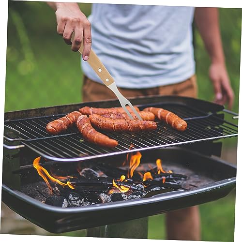 Set de utensilios para parrilla POPETPOP 4 piezas portátil miniatura 2