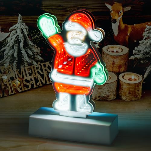 Gresonic Weihnachts-Unendlichkeitslichter, LED-Weihnachtsmann,...