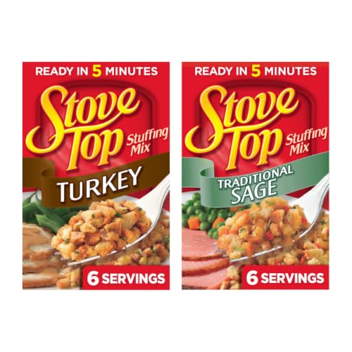 Image of Stove Top Stuffing Mix Pack - Traditional Sage & Turkey, 6 oz Each, 2 Count (Variety Pack)
