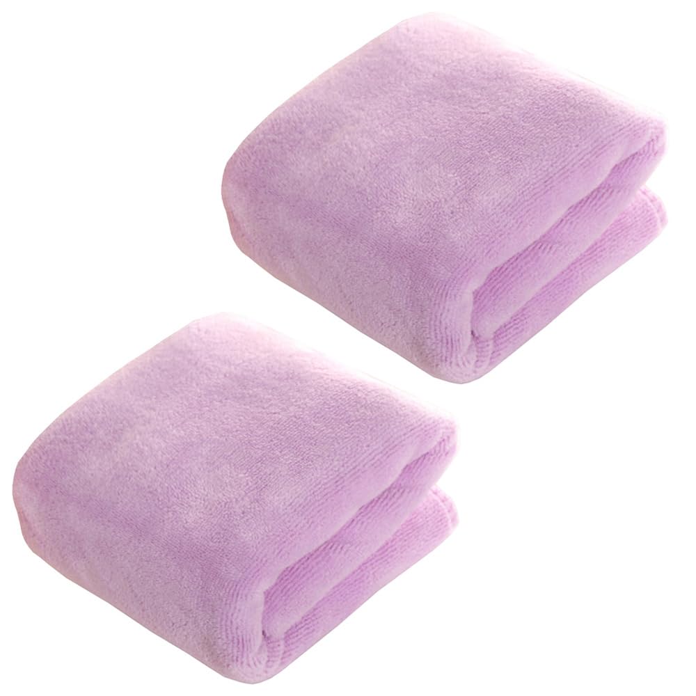 MOCNT 2 X Microfibre Towel 450GSM Bath Towels Quick Dry Sport Absorbent Travel Towel Microfibre Cloth Fast Drying Car Cleaning Towel Swimming Camping Hiking 40cm x 60cm Light Purple