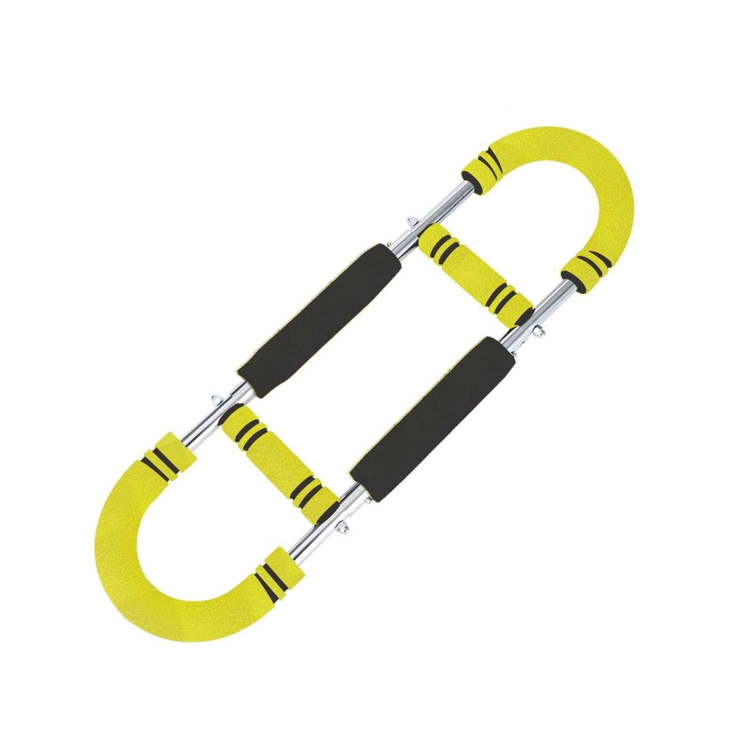 vstora spring-loaded u-shaped arm exerciser foam-padded adjustable resistance exerciser 30 to 50 kg u-shape exerciser metal frame, yellow