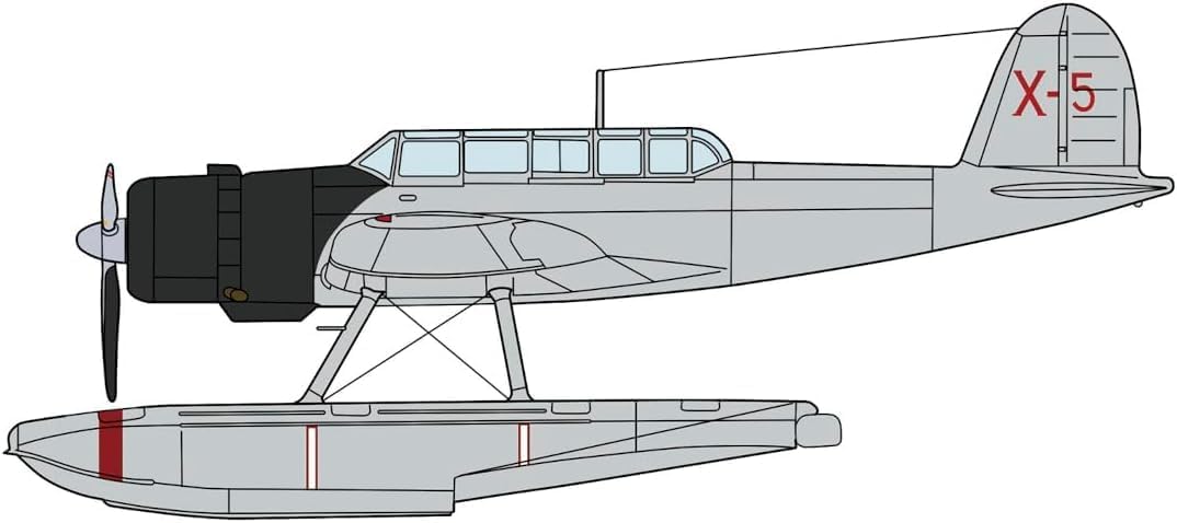 Hasegawa 02455 1/72 Japanese Navy Aichi E13A1 Zero Type Seaplane 11 Type Kimikawa Maru Mounted Machine w/Catapult Plastic Model