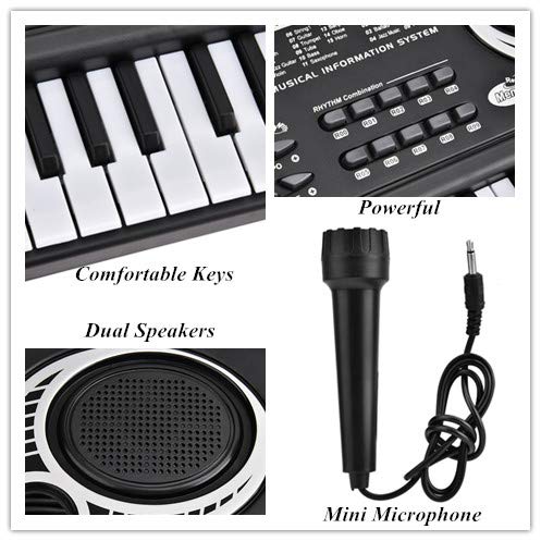 Clavier portable à 61 touches, battements et volume réglables Clavier musical électronique numérique Piano, 6 morceaux… - Les Beatles, Paul McCartney, John Lennon, RIngo Starr, George Harrison Clavier portable à 61 touches, battements et volume réglables Clavier musical électronique numérique Piano, 6 morceaux… – Image 5