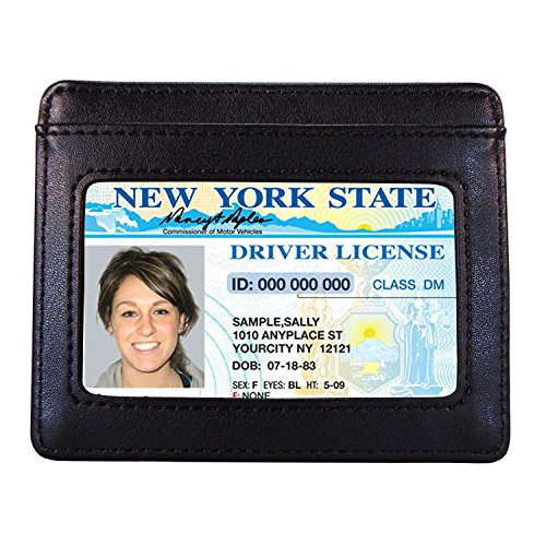 Dopp Leather Slim Wallet RFID Front Pocket Wallet Minimalist Thin Credit Card Holder (Mahogany)4