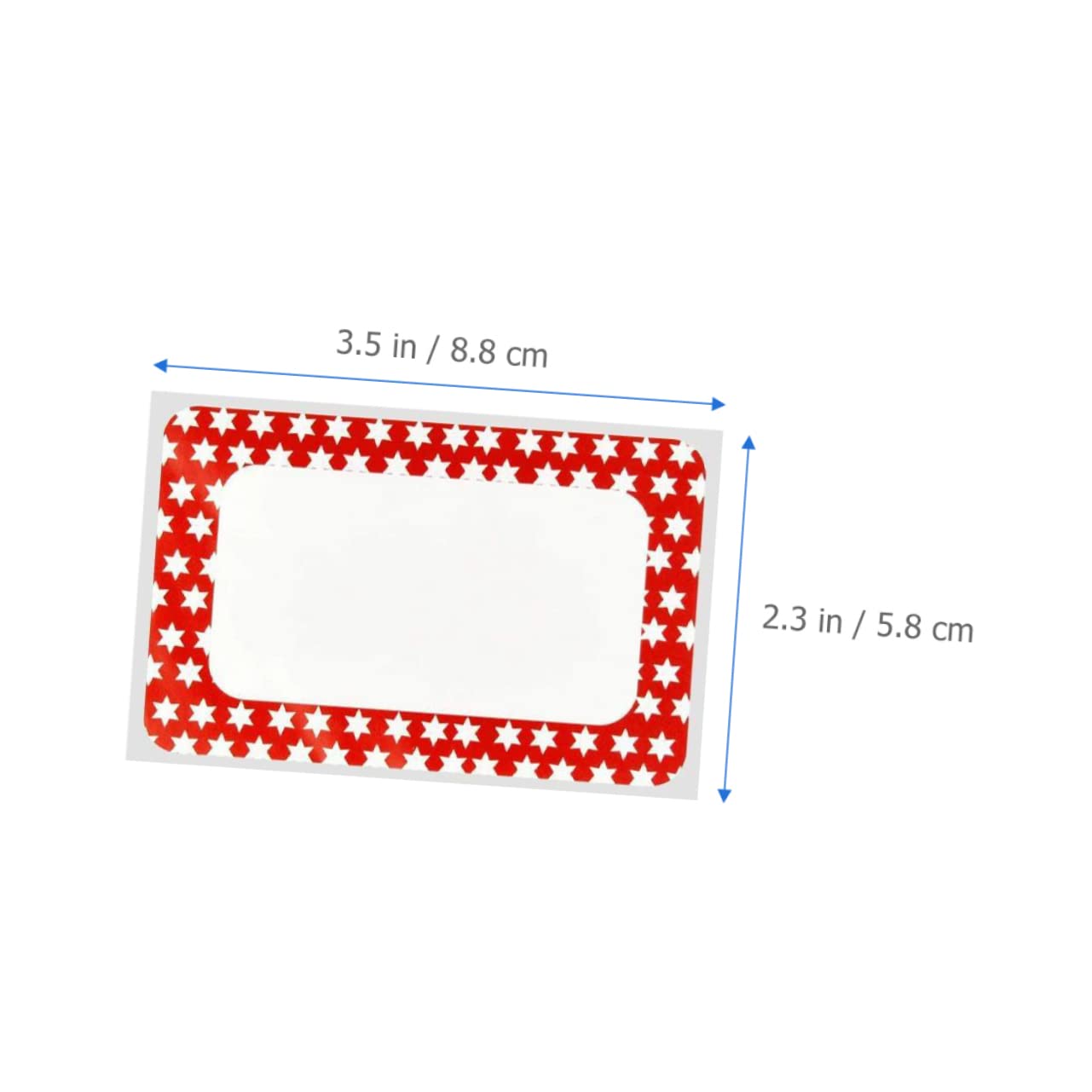 DOITOOL 3 Etichette Adesive Colorate con Bordi Rettangolari Autoadesive e Facili Staccare per Etichette Personalizzate Casa Scuola e Ufficio e Resistente