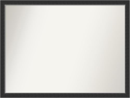 Miniatura 6 de Amanti Art Custom Mirror, Corvino Black Narrow Bathroom Mirror, Wall Mirror or Bathroom Vanity Mirror Over Sink (29.25 x 41.25 in.) Non-Beveled