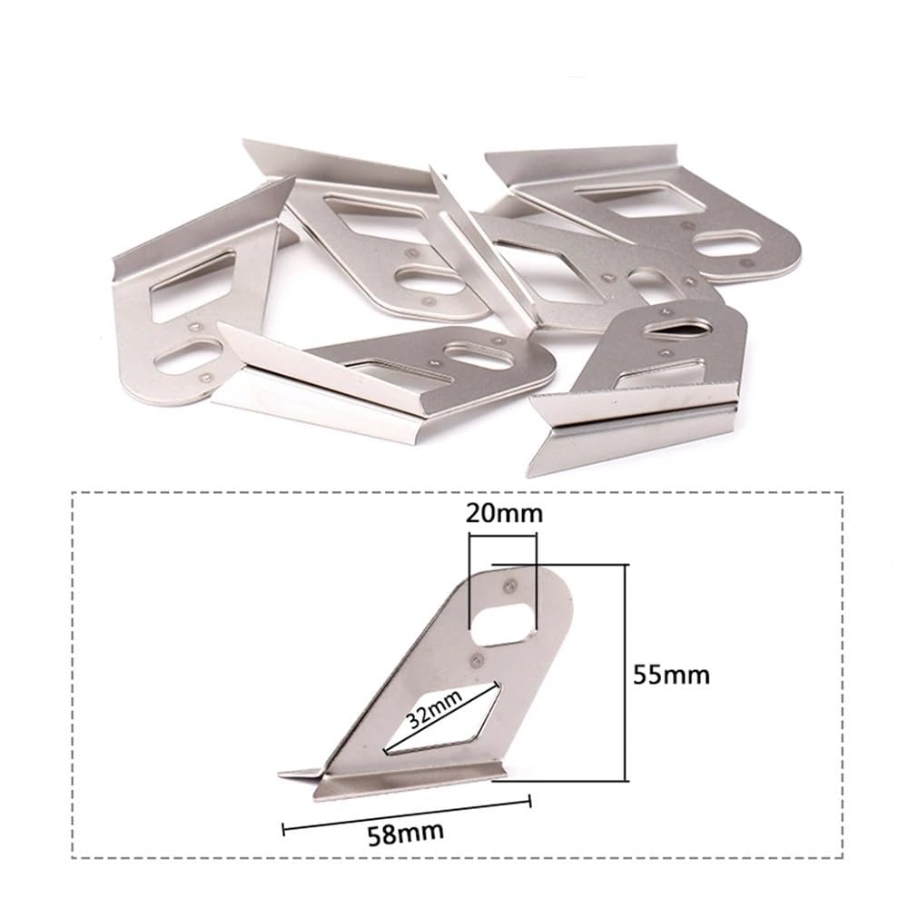 Support Silencieux Moto Hexagonal - Collier Échappement Acier Inoxydable - Universel