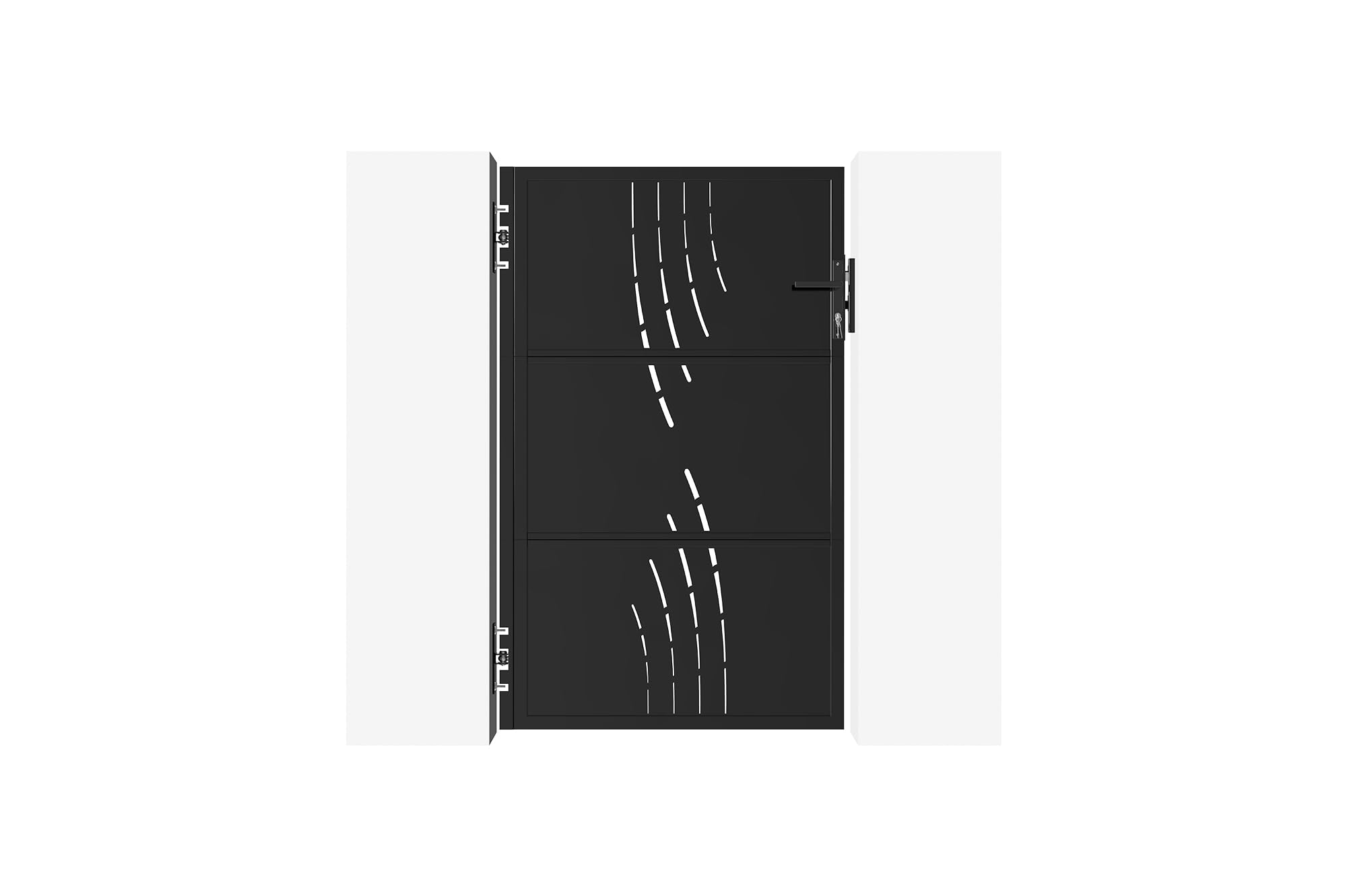 Casanoov Portillon acier 1m NALI VELETA H.160cm Noir mat