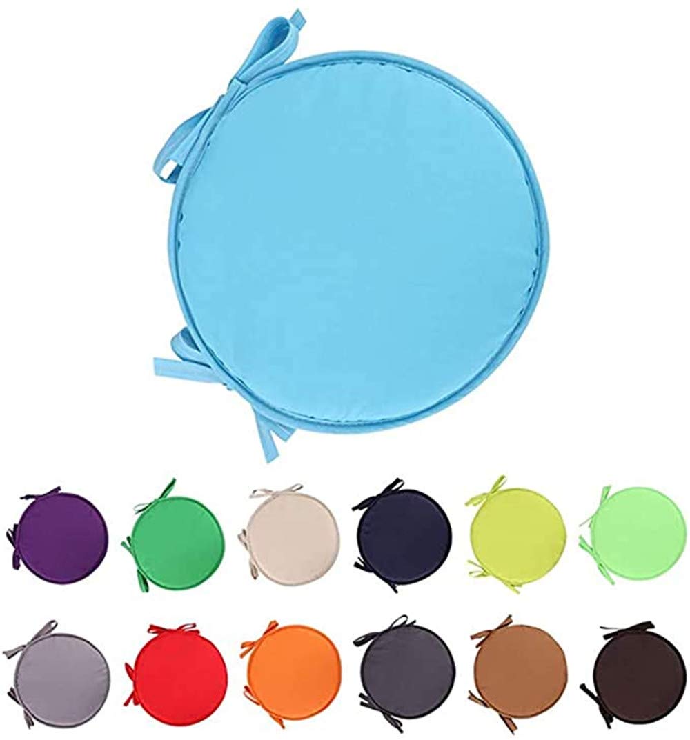 Coussin de chaise en feutre bleu ciel pour soulager les assises dures et décorer votre mobilier