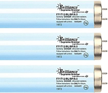 Brilliance Supreme Bronzer F71T12 8.5% 100W Bipin Tanning Bulbs - Hot Lamps! (14)