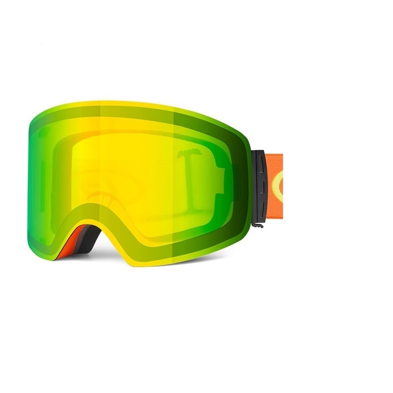 Dieffematic HXJ Skibrille, winddichte Schneebrille, Ski-Ausrüstung, sphärische Linse, beschlagfrei, Snowboard-Ski-Brille (Farbe: 1, Größe: L)