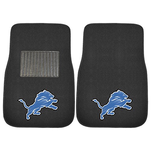 NFL team logo car mat set, 2-piece, embroidered
