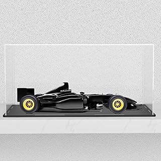 HOPEME Clear Acrylic Display Case with Black Velvet Base, Simple Self-Assembly Dustproof Showcase, Cube Countertop Box for Collectibles, Home Organization (6 x 6 x 6 inch)