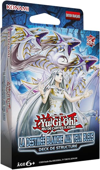 Yu-Gi-Oh! Deck de structure La Destinée Blanche aux Yeux Bleus - Jeu de cartes à jouer - 51 cartes - À partir de 6 ans - Réédition française